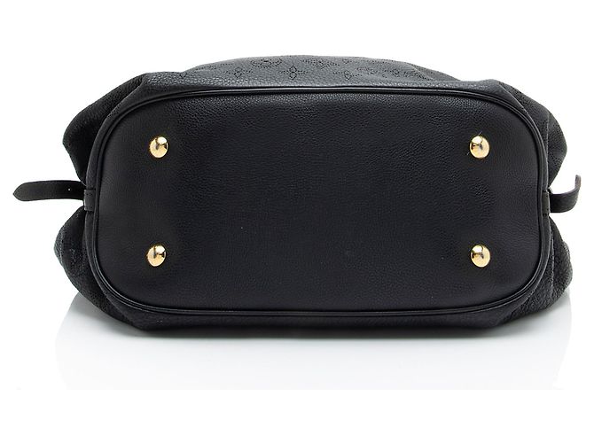 Louis Vuitton Mahina Leather L Hobo Nero - vista 4