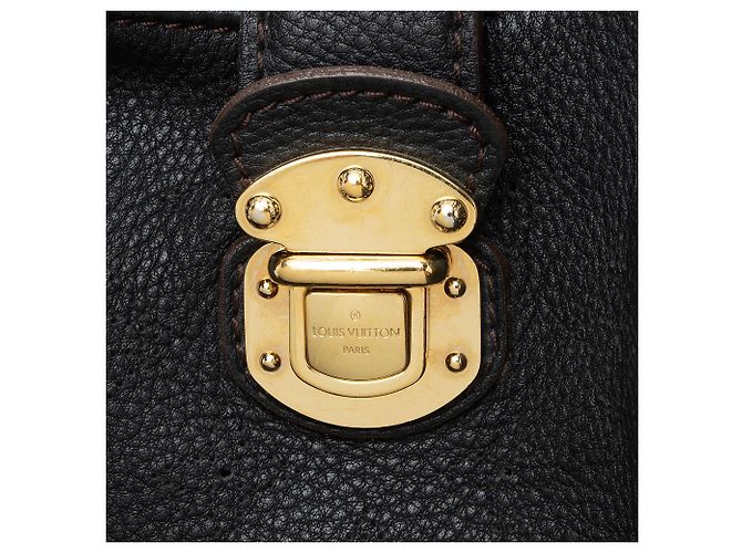 Louis Vuitton Mahina Leather L Hobo Nero - vista 9