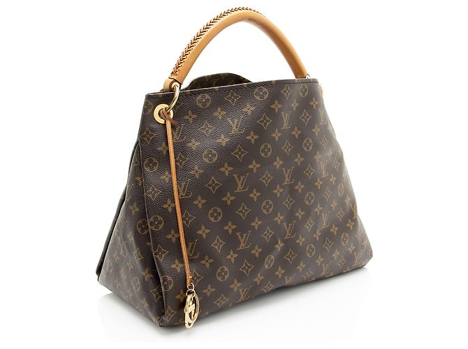Borsa a Spalla Louis Vuitton Monogram Canvas Artsy MM Marrone - vista 2
