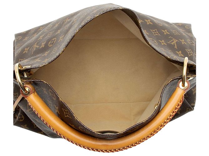 Borsa a Spalla Louis Vuitton Monogram Canvas Artsy MM Marrone - vista 7
