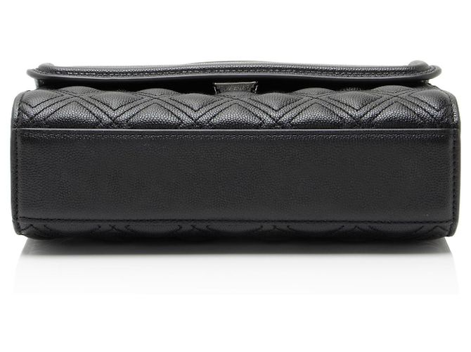 Piccola borsa a tracolla Fleming in pelle di Tory Burch Nero - vista 4