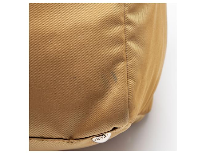 Prada Tessuto Nylon Small Duffle Marrone - vista 10