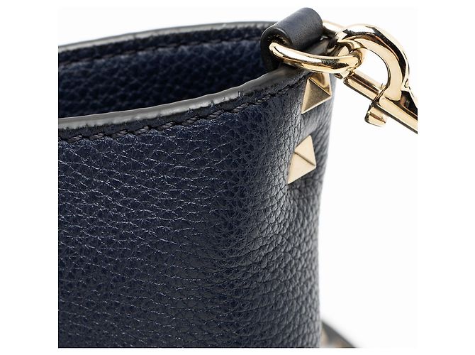 Valentino Garavani Bolso Tote Rockstud de cuero Valentino Medium Azul - vista 10
