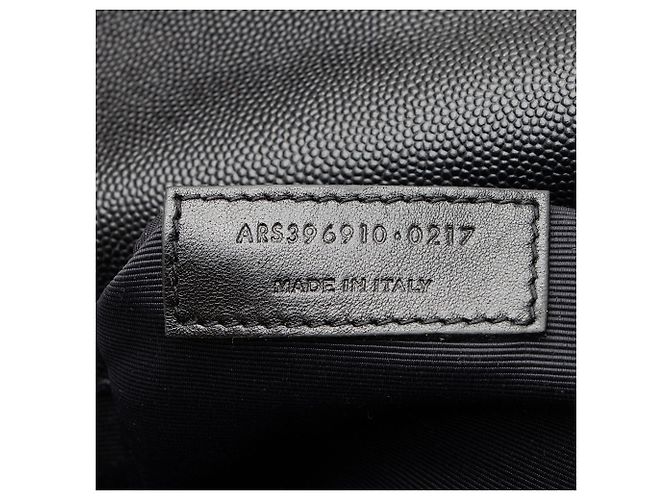 Borsa a Spalla Large Mixed Matelasse Grain de Poudre Monogram Saint Laurent Nero - vista 6