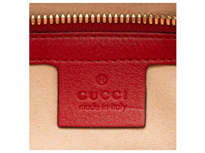 Piccolo zaino Gucci GG Supreme con ricami di cuori e rose - vista 8