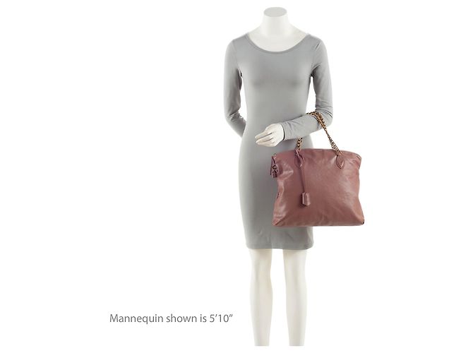 Borsa a tracolla con catena Lockit in pelle Louis Vuitton Boudoir Rosa - vista 5