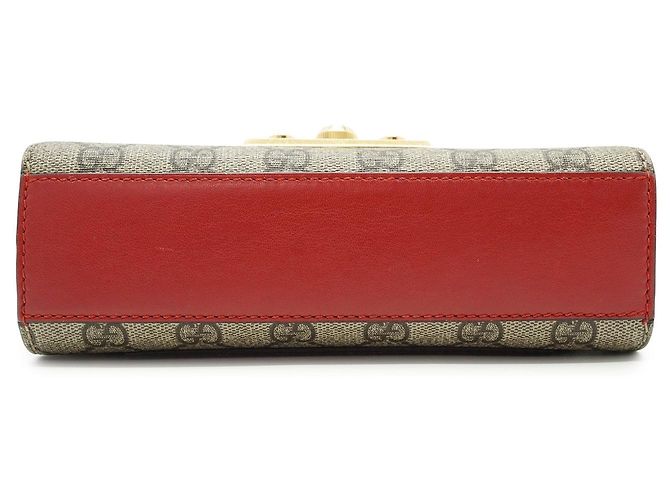 Sac à bandoulière en tissu Gucci Padlock Marron Beige - vue 4
