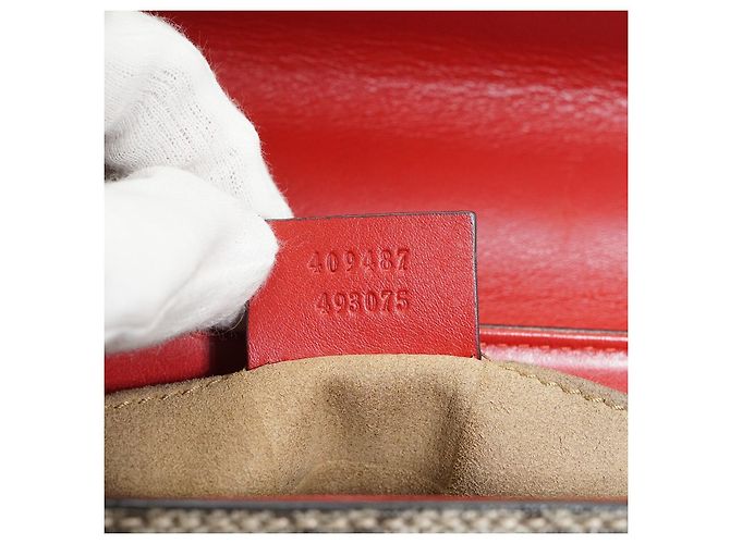 Sac à bandoulière en tissu Gucci Padlock Marron Beige - vue 7