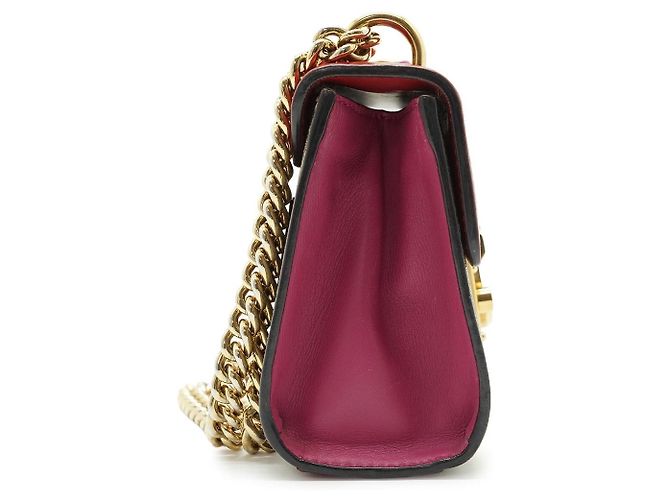 Sac à bandoulière en tissu Gucci Padlock Marron Beige - vue 8