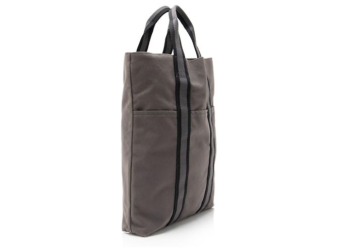 Hermès Hermes Toile Fourre Tout Shopping Tote Nero - vista 2