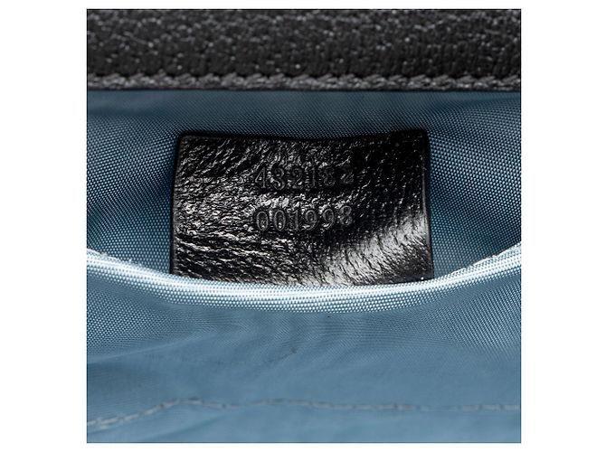 Padlock Gucci Mini-Schultertasche aus Leder mit Bienen- und Stern-Schloss Schwarz - Ansicht 6