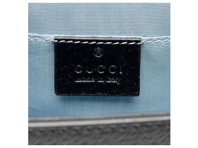 Padlock Gucci Mini-Schultertasche aus Leder mit Bienen- und Stern-Schloss Schwarz - Ansicht 8