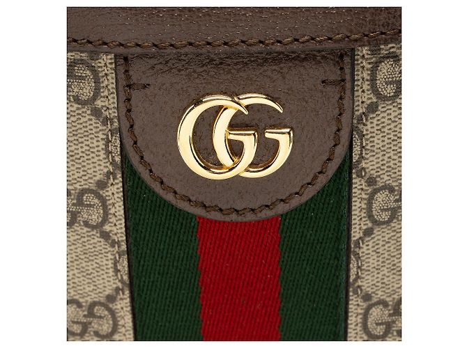 Tote Large Shopping Ophidia GG Supreme Gucci Marrone Beige - vista 9
