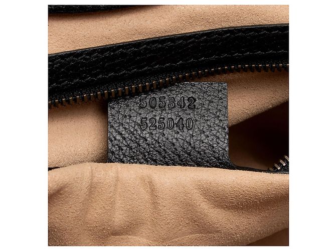 Bolsa Linea Totem de couro e cristal com borboleta Gucci Preto - vista 6