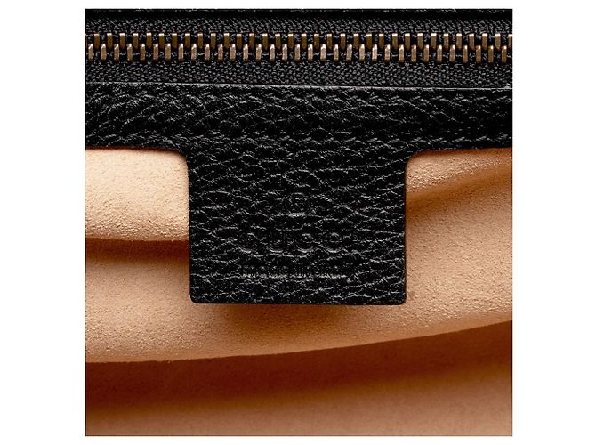 Bolsa Linea Totem de couro e cristal com borboleta Gucci Preto - vista 8