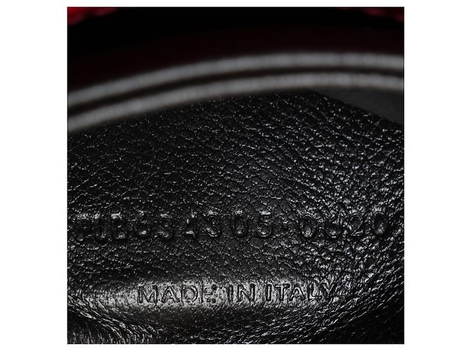 Bolso de hombro Saint Laurent Monogram Solferino Medium en piel de becerro Roja - vista 6