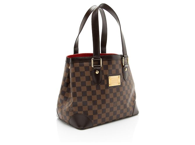 Tote Louis Vuitton Damier Ebene Hampstead PM Marrone - vista 2