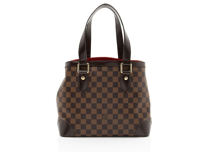 Tote Louis Vuitton Damier Ebene Hampstead PM Marrone - vista 3