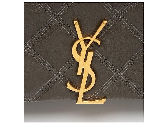 Borsa a tracolla Becky piccola in pelle trapuntata con monogramma a diamante Saint Laurent - vista 10