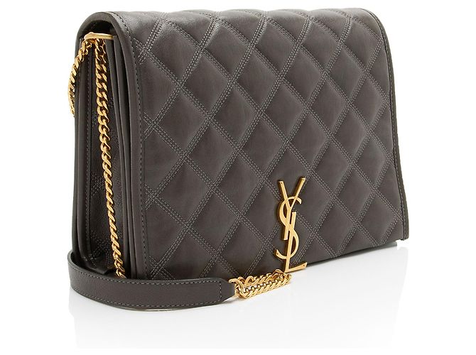 Borsa a tracolla Becky piccola in pelle trapuntata con monogramma a diamante Saint Laurent - vista 2