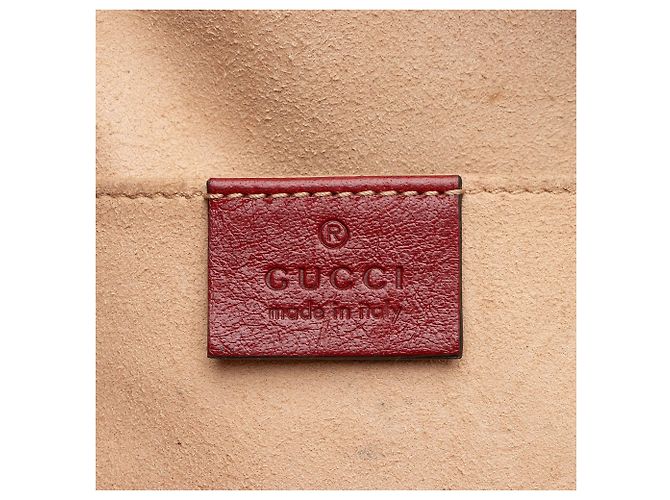 Piccola borsa a tracolla in pelle Gucci Re(Belle) Rosso - vista 8