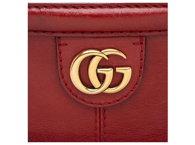 Piccola borsa a tracolla in pelle Gucci Re(Belle) Rosso - vista 9