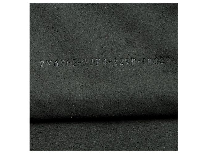 Borsa Fendi FF Shadow Vitello Soft Trunk Baguette Grigio - vista 6