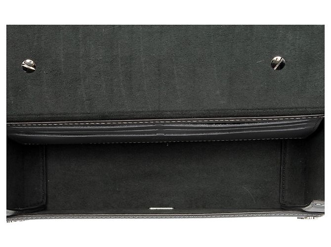 Borsa Fendi FF Shadow Vitello Soft Trunk Baguette Grigio - vista 7