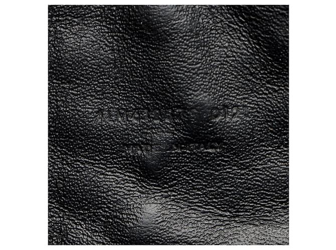 Mini borsa a tracolla Saint Laurent Matelasse Grain de Poudre Monogram Lou Nero - vista 6