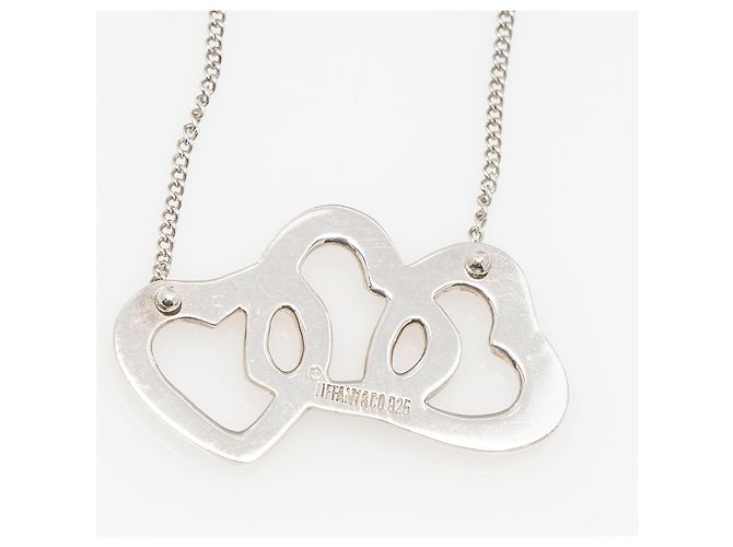 Collana Tiffany & Co. Triple Open Heart in argento sterling Metallico - vista 5