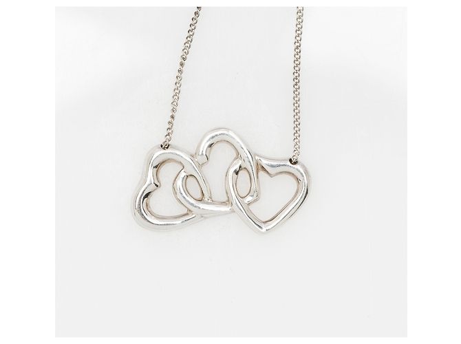 Collana Tiffany & Co. Triple Open Heart in argento sterling Metallico - vista 6