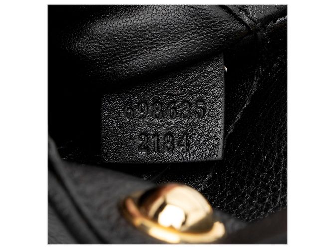 Tarjetero Blondie de piel Gucci con correa Negro - vista 6