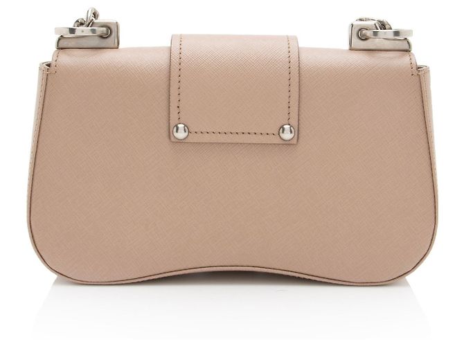 Prada Saffiano Lux Sidonie Shoulder Bag Pink - view 3