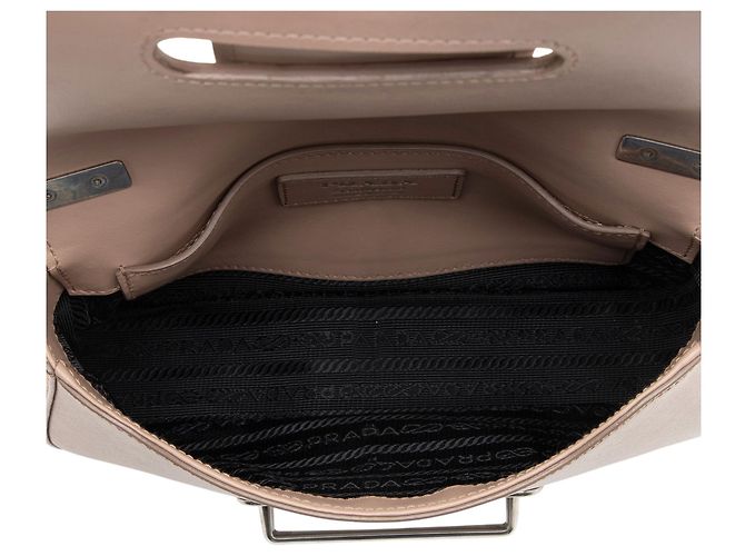 Prada Saffiano Lux Sidonie Shoulder Bag Pink - view 6