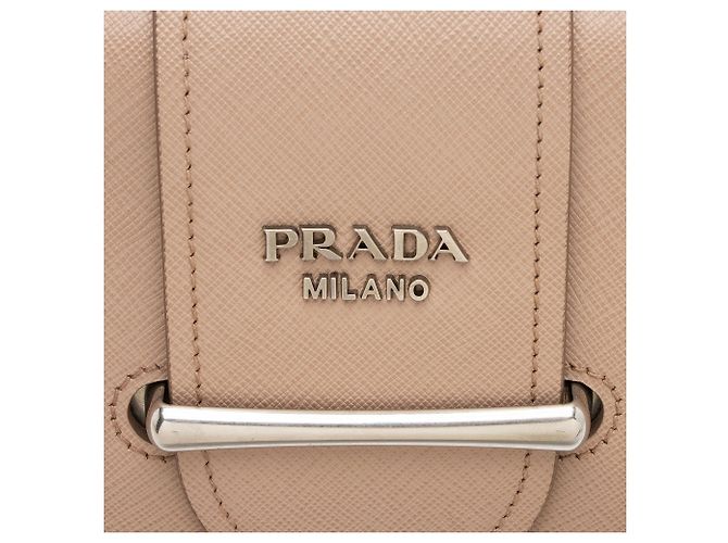 Prada Saffiano Lux Sidonie Shoulder Bag Pink - view 8