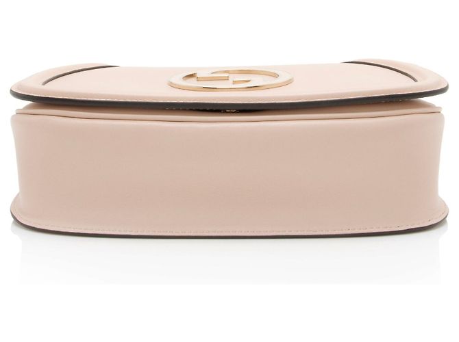 Borsa a tracolla Gucci Leather Blondie Chain Medium Rosa - vista 4