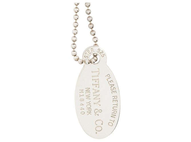 Collana con ciondolo a medaglione ovale Return to Tiffany in argento sterling Tiffany & Co. - vista 5