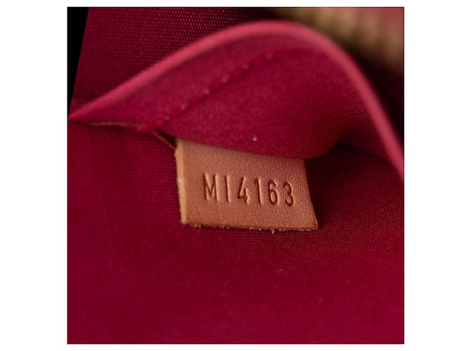 Borsa Louis Vuitton Monogram Vernis Alma BB Rosso - vista 6