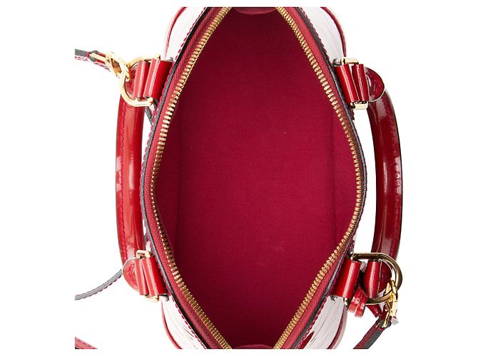 Borsa Louis Vuitton Monogram Vernis Alma BB Rosso - vista 7