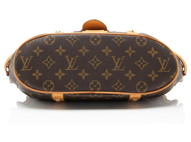 Louis Vuitton Vintage Limited Edition Monogram Canvas Theda GM Satchel Marrone - vista 4