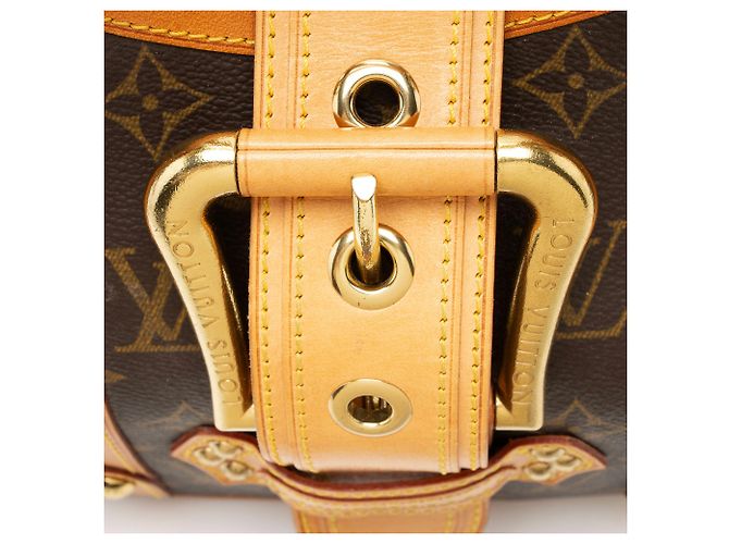 Louis Vuitton Vintage Limited Edition Monogram Canvas Theda GM Satchel Marrone - vista 9