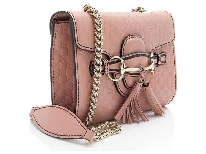 Borsa a tracolla mini Emily in pelle Microguccissima Gucci Rosa - vista 2