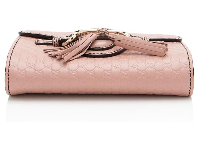Borsa a tracolla mini Emily in pelle Microguccissima Gucci Rosa - vista 4