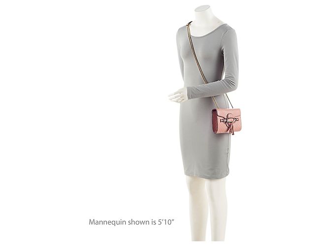 Borsa a tracolla mini Emily in pelle Microguccissima Gucci Rosa - vista 5