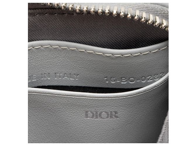 Messenger Dior CD Diamond Coated Canvas Grau - Ansicht 8