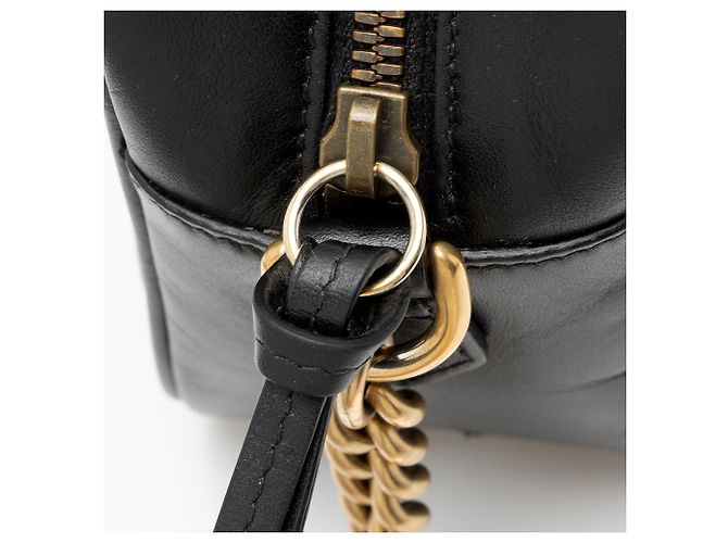 Borsa Gucci Matelasse Leather GG Marmont Small Camera Bag Nero - vista 10