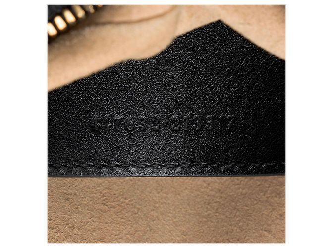 Borsa Gucci Matelasse Leather GG Marmont Small Camera Bag Nero - vista 6