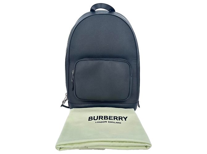 Zaino Burberry Rocco in pelle granulata nera Nero - vista 7