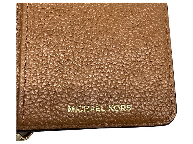 Borsa a tracolla Michael Kors Jet Set in pelle marrone - vista 11