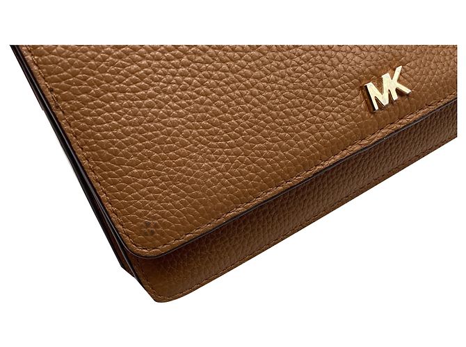 Borsa a tracolla Michael Kors Jet Set in pelle marrone - vista 12